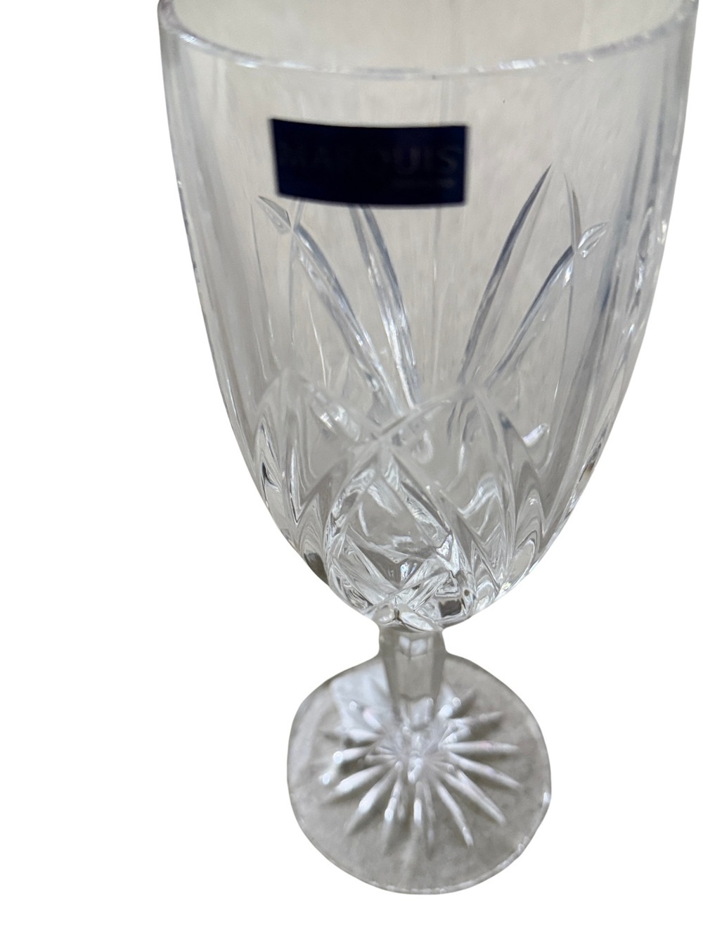 Brooks side by Waterford Crystal Goblet with Starburst Base